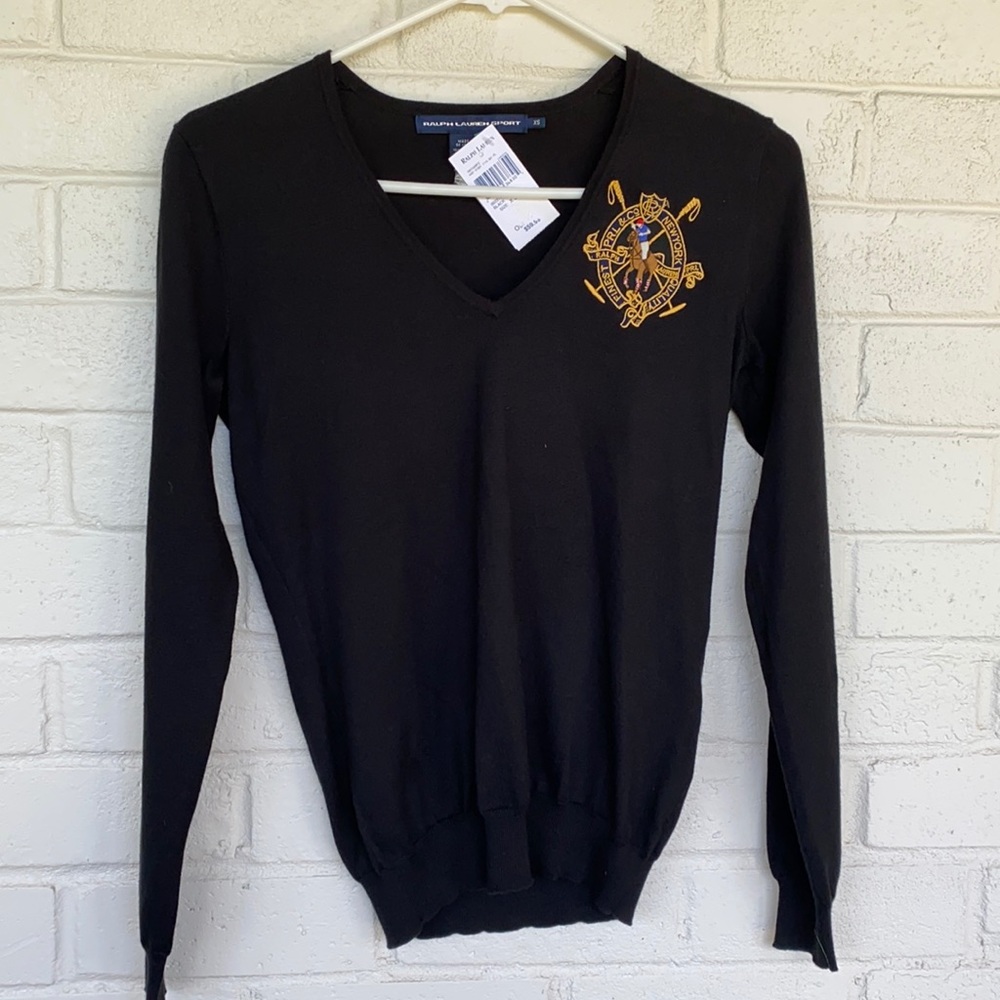 Ralph Lauren Sport Crested Cotton Sweater